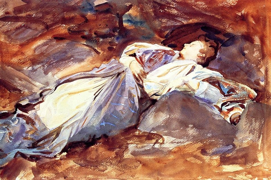 John Singer Sargent Violet Sleeping